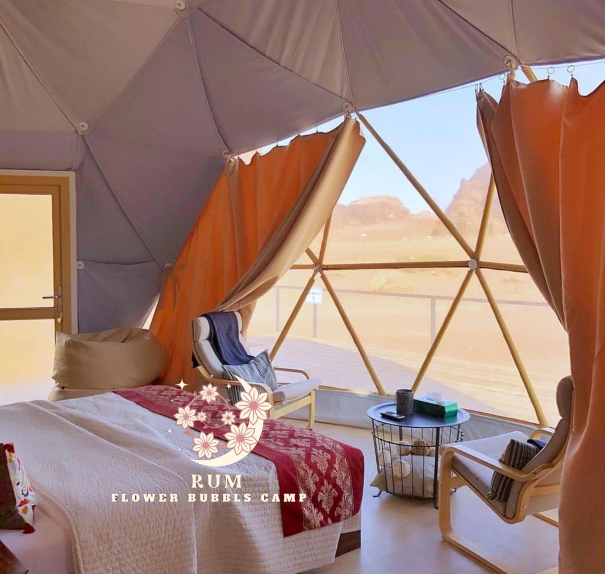 Rum Flower Bubbles Luxury Camp Wadi Rum Exterior foto